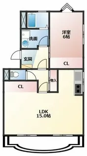 堂坂マンション【1階】の間取り