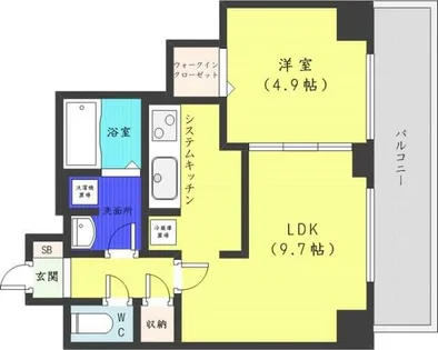 レジディア北2条イーストⅡ【12階】の間取り