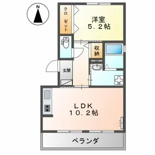 藤めぞん【2階】の間取り