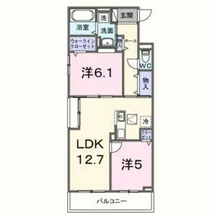 スイート滝ノ水【2階】の間取り