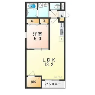 ジーメゾンステラ泉北【2階】の間取り