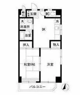 山田ハイツ【301号室】の間取り