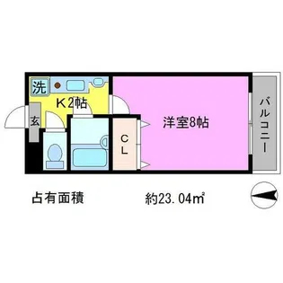 アミ宝ヶ池【1階】の間取り