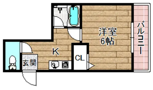 エヴァーグリーンタナカ【4階】の間取り