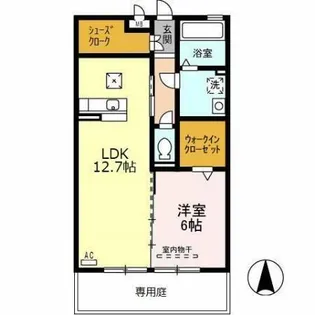 グランコート【103号室】の間取り