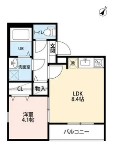 カステッロ塩池【3階】の間取り