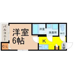 ハーモニーテラス大久手町【1階】の間取り