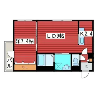 ラグジースペース東北通【3階】の間取り