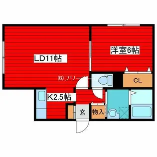 Rera月寒【3階】の間取り