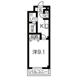 ラヴァーグミディ【1階】の間取り