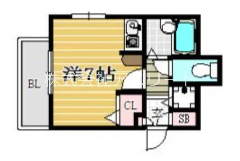 福岡県福岡市博多区大博町【マンション】の間取り