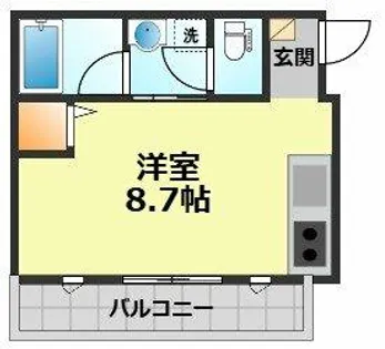 愛知県清須市土器野北中野【アパート】の間取り
