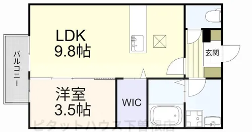 Ariga 10【B102号室】の間取り