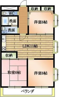 アートライフタケセイ 本館【3D号室】の間取り