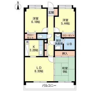シャルマンT・O【0502号室】の間取り