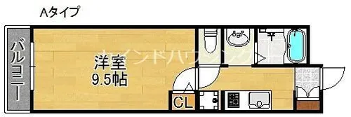 シェルメゾン住之江【1階】の間取り