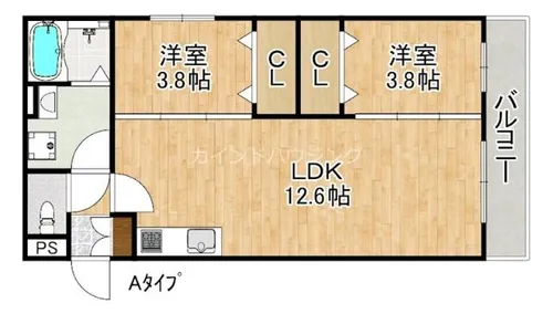 AVANTIO HONMACHI【2階】の間取り
