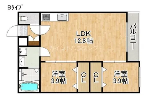 AVANTIO HONMACHI【3階】の間取り