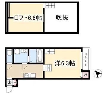 La Speranza(ラスペランザ)神宮西【0104号室】の間取り