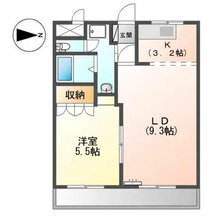 ピアコート木原【2階】の間取り
