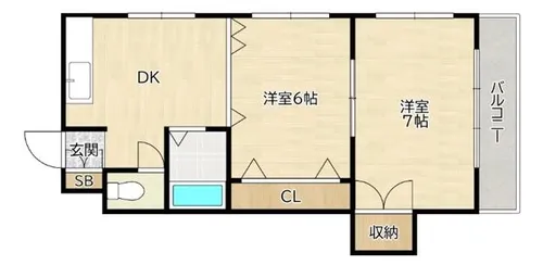 マンション和気【3階】の間取り