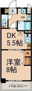 太閤通マンション【4階】の間取り
