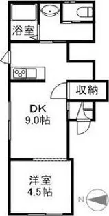 リッツハウス中島公園【2階】の間取り
