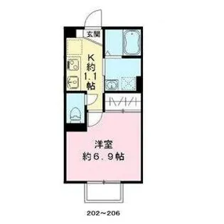 サニーウエル【2階】の間取り