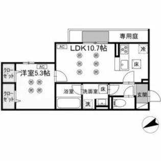イゾラ【1階】の間取り