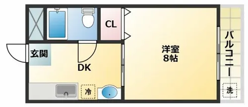 喜連ロイヤル1号館【3階】の間取り