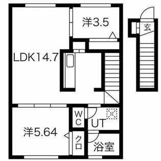 ココア(COCOA)【202号室】の間取り