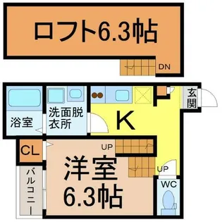 プリエ中村公園【2階】の間取り