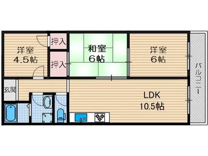 パールマンション【2階】の間取り