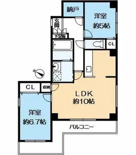 清巌舎【2階】の間取り