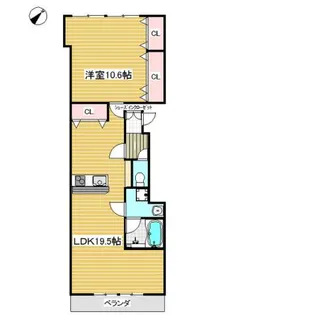 ウインドワード【202号室】の間取り