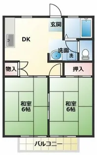 サンコーファミール【203号室】の間取り
