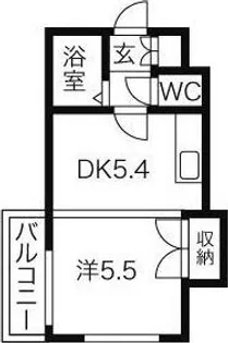 プレサント南2西19【3階】の間取り