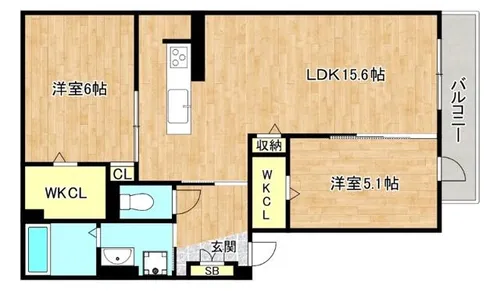 LUNARIA【3階】の間取り