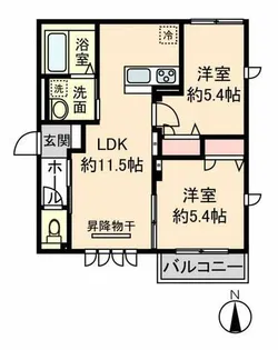 LaForesta【2階】の間取り
