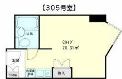 ノイメゾン堀江【6階】の間取り