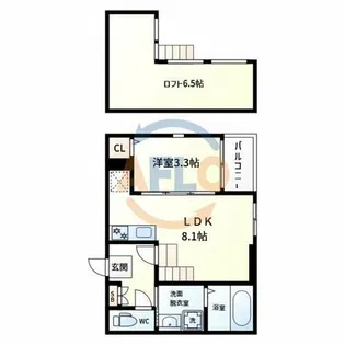 LOFTRIA大正【3階】の間取り