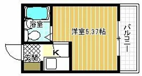 スクエア錦織【1階】の間取り