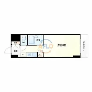 ラ・フォーレ上新庄【9階】の間取り