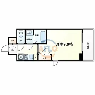 ArtizA堺東【6階】の間取り