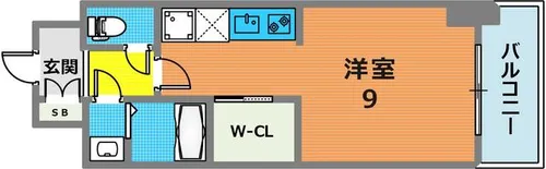 ファーストフィオーレ神戸元町ディモーラ【5階】の間取り