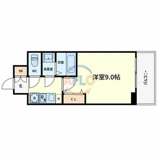 ArtizA堺東【7階】の間取り