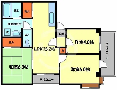 プリオール舟橋【9階】の間取り