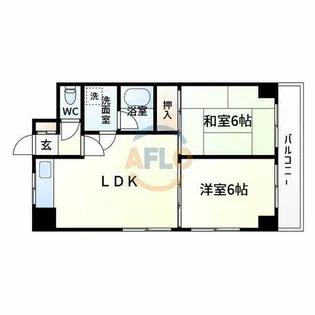 ヴィラエスポアール【7階】の間取り