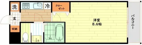 スワンズシティ堂島川【5階】の間取り