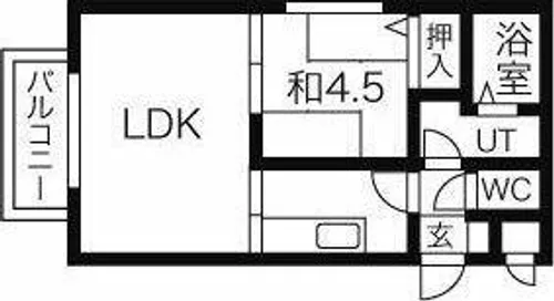 αNEXT平和通【1階】の間取り